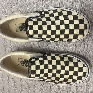 Vans black and white checkered size 7 men’s shoes